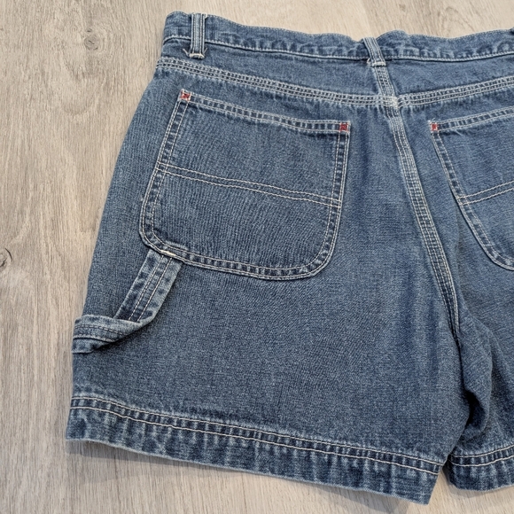 Vintage Y2K Gap Carpenter Denim Shorts 100% Cotton Size 8 - Picture 4 of 6
